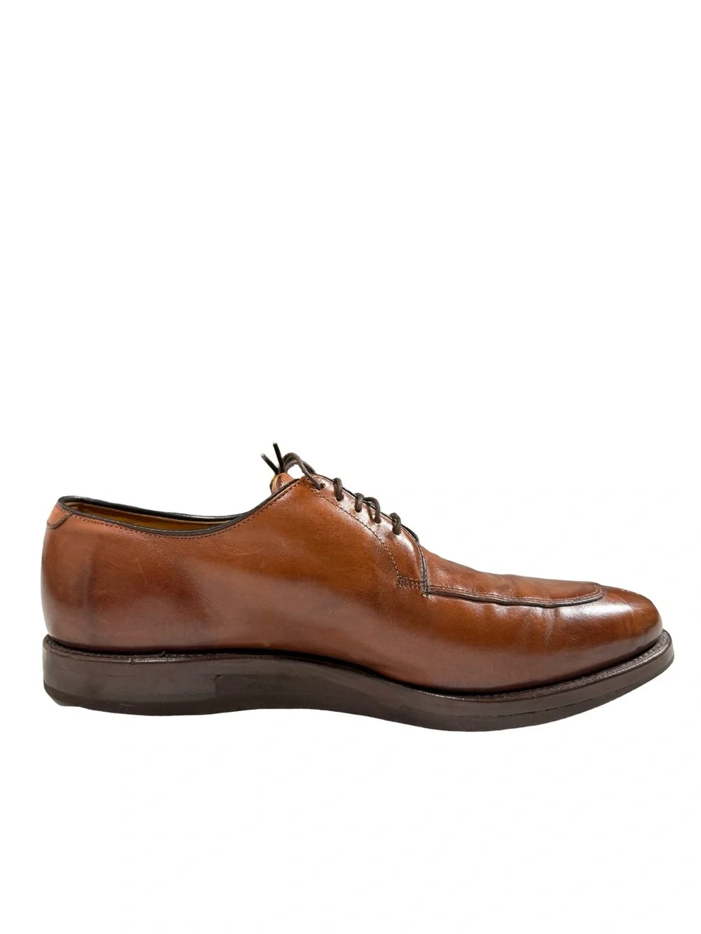 Allen Edmonds Delray Brown Leather Split Toe Derby Dress Shoes Mens 10.5 D USA